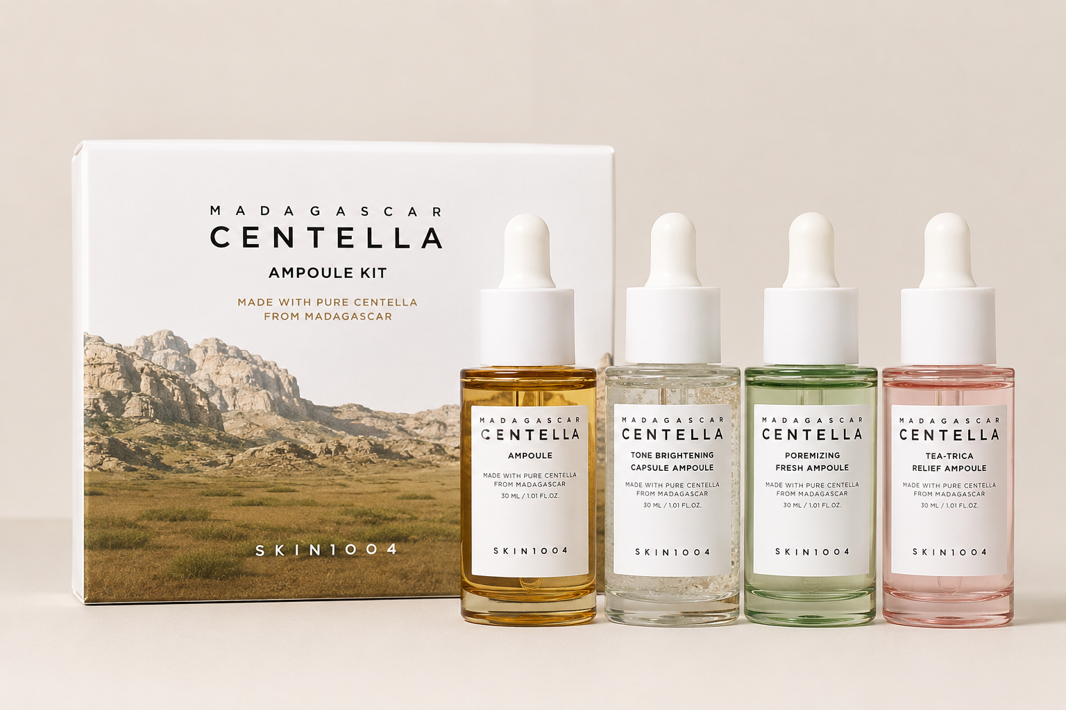 Kit de ampollas SKIN1004 Madagascar Centella 30 ml x 4