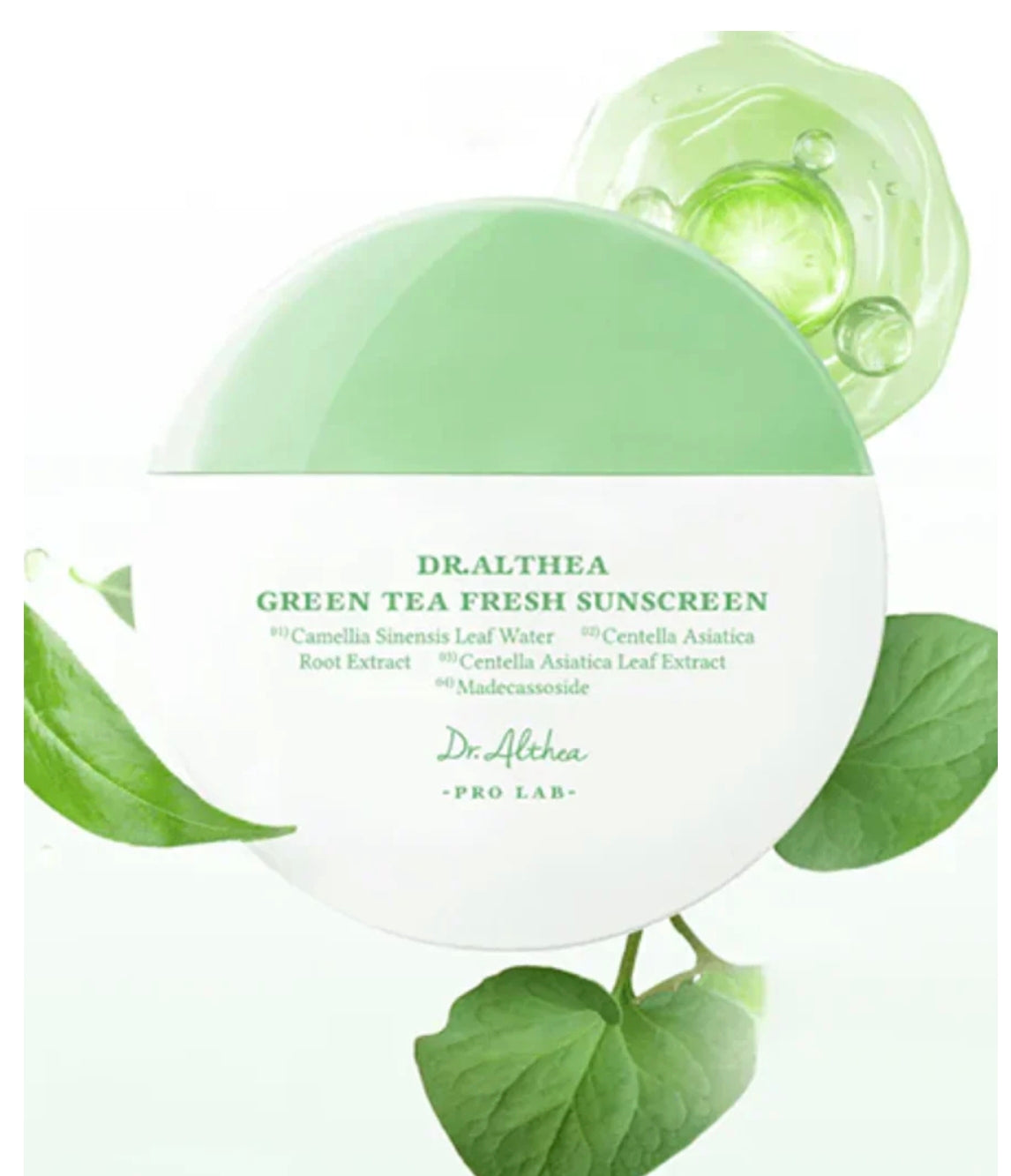 Protector solar Dr. Althea Green Tea Fresh Sunscreen SPF50+ PA++++ 45 ml