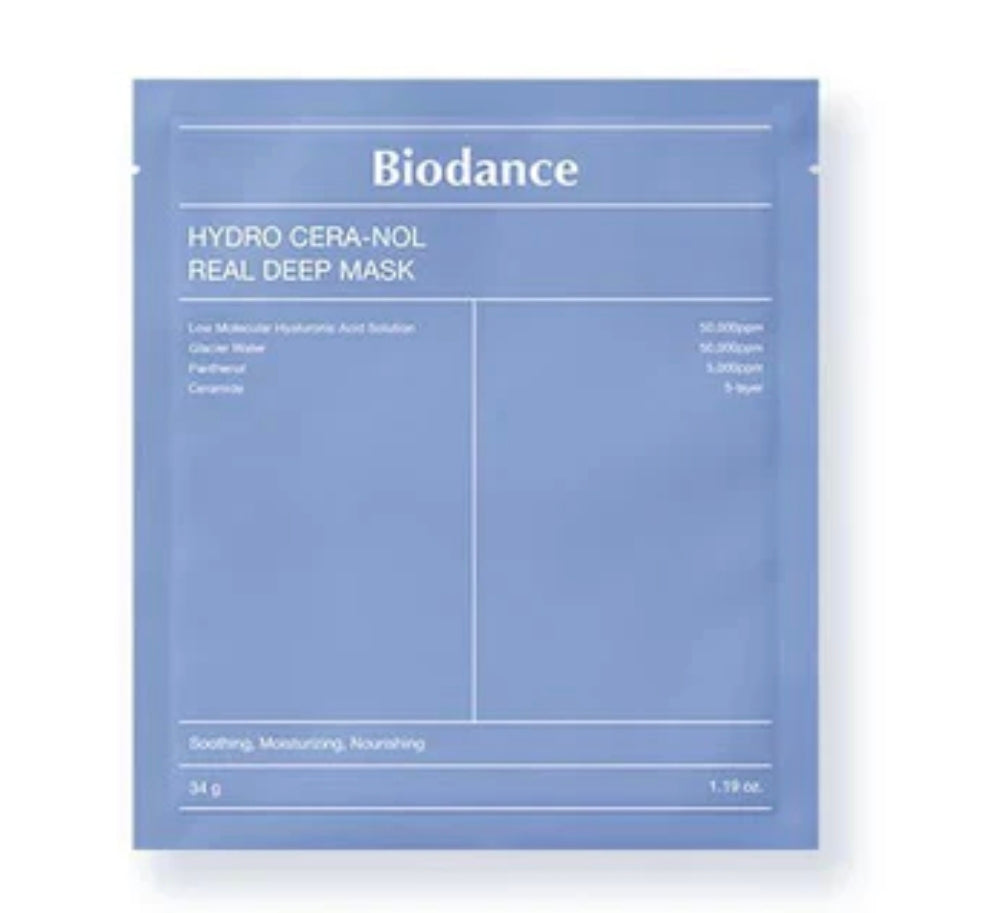 Mascarilla hidrogel Biodance Hydro Cera-nol Real Deep Mask