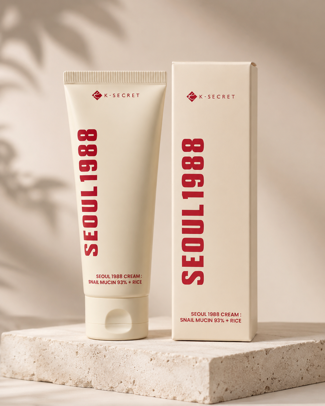 Crema facial K-SECRET Seoul 1988 Snail Mucin 93% + Rice 100 ml