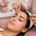 Depilación de cejas con hilo